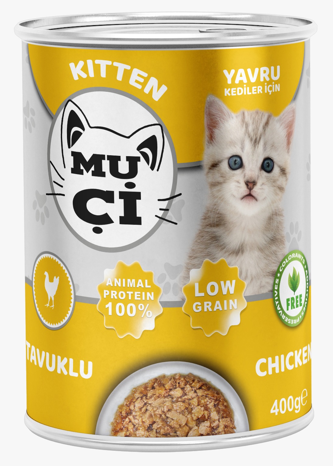 Muçi Konserve Yavru Kedi Maması — Tavuklu