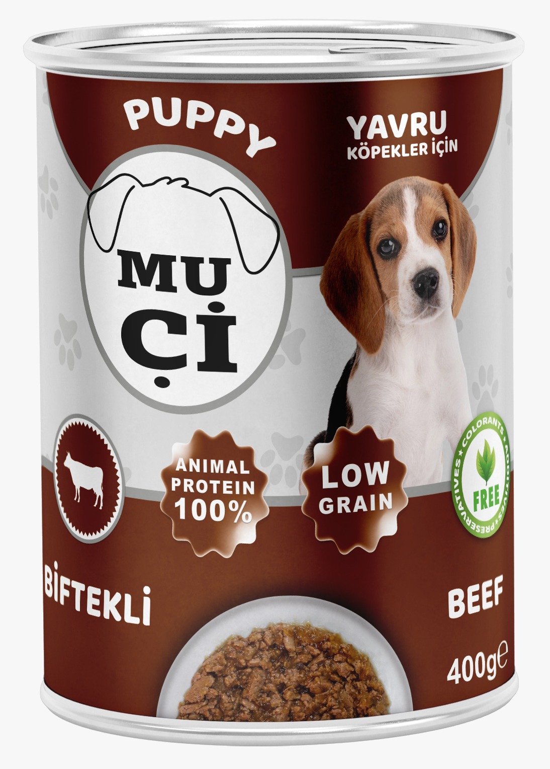 Muçi Jöleli Yaş Mama Yavru Köpek — Biftekli