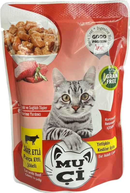 Muçi Jöleli Yaş Mama Kedi — Sığır Etli